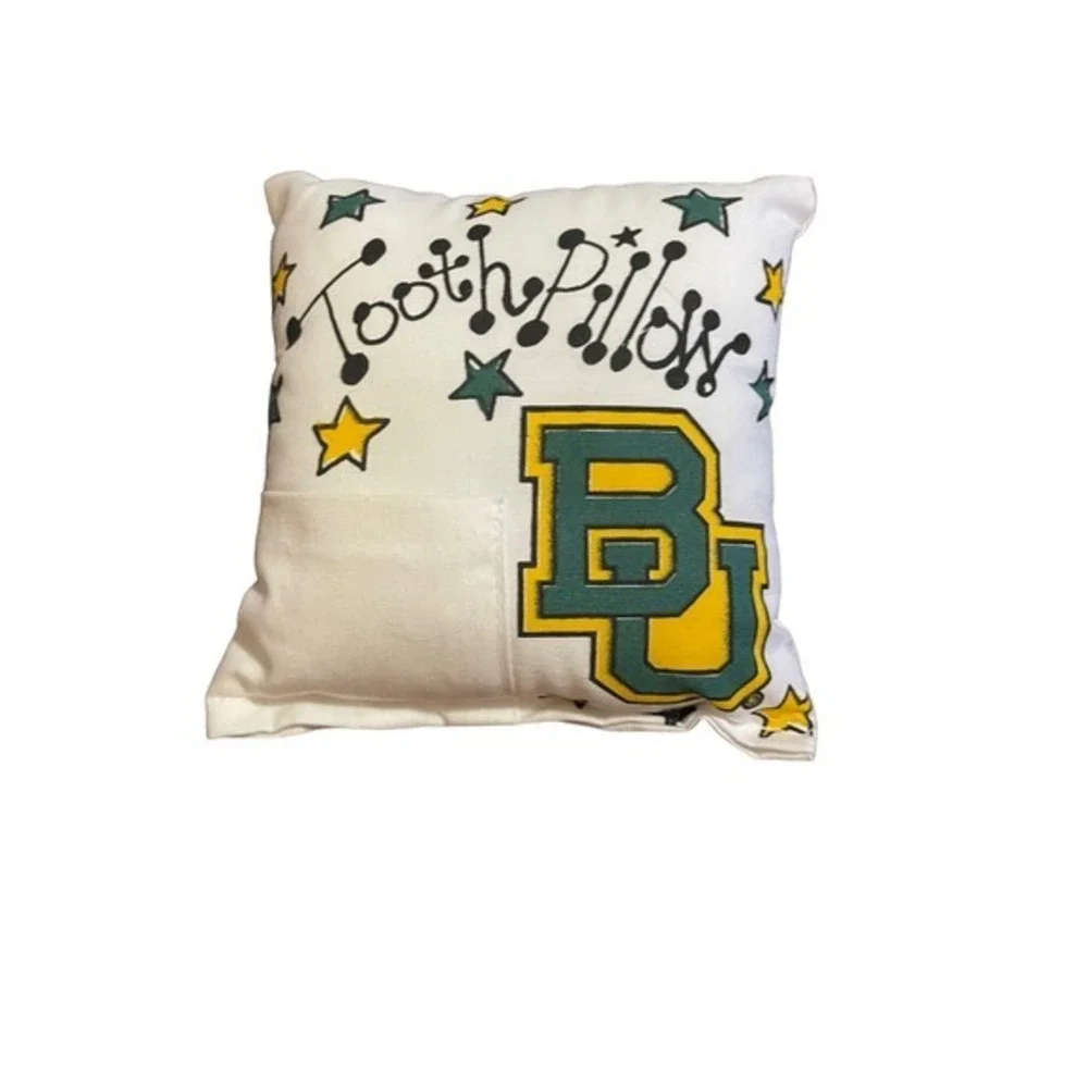 Baylor University BU Tooth Pillow for Boys or Girls